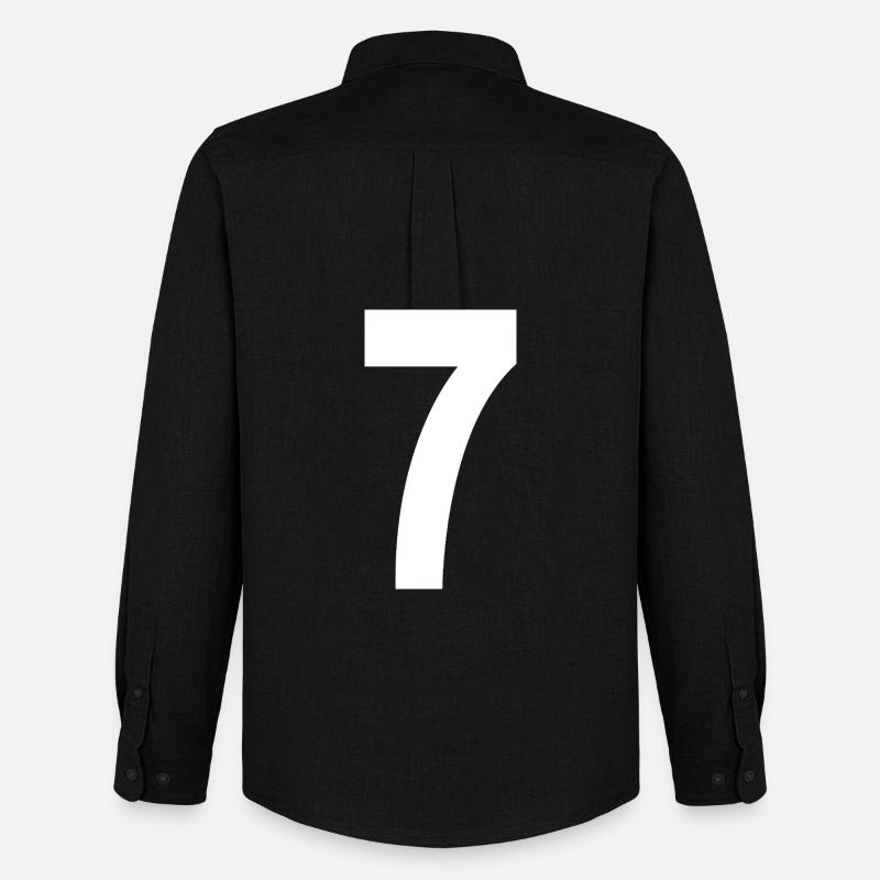 7 Nummern - Männer Oxford Hemd von Stanley/Stella - Schwarz
