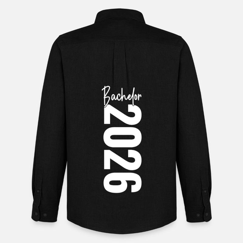 Bachelor 2026 - Männer Oxford Hemd von Stanley/Stella - Schwarz