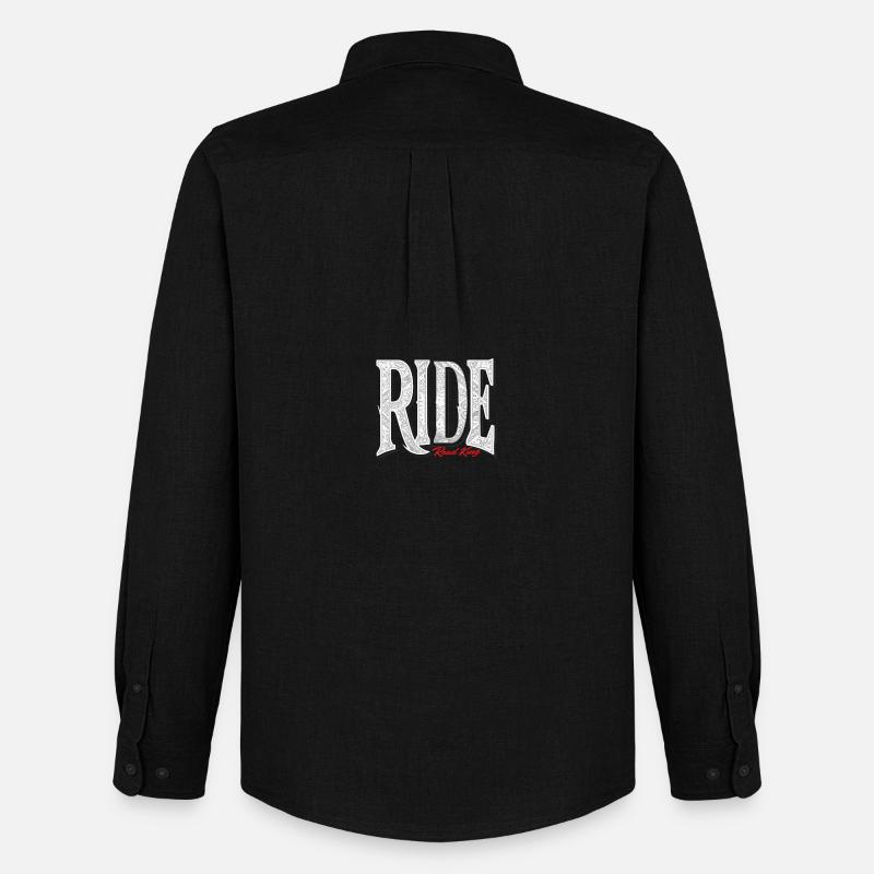 Ride Road King - Männer Oxford Hemd von Stanley/Stella - Schwarz