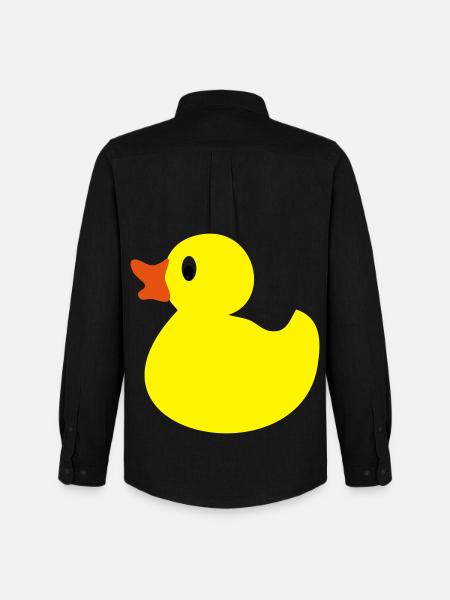 rubber duck - Men's Oxford Shirt by Stanley/Stella - black