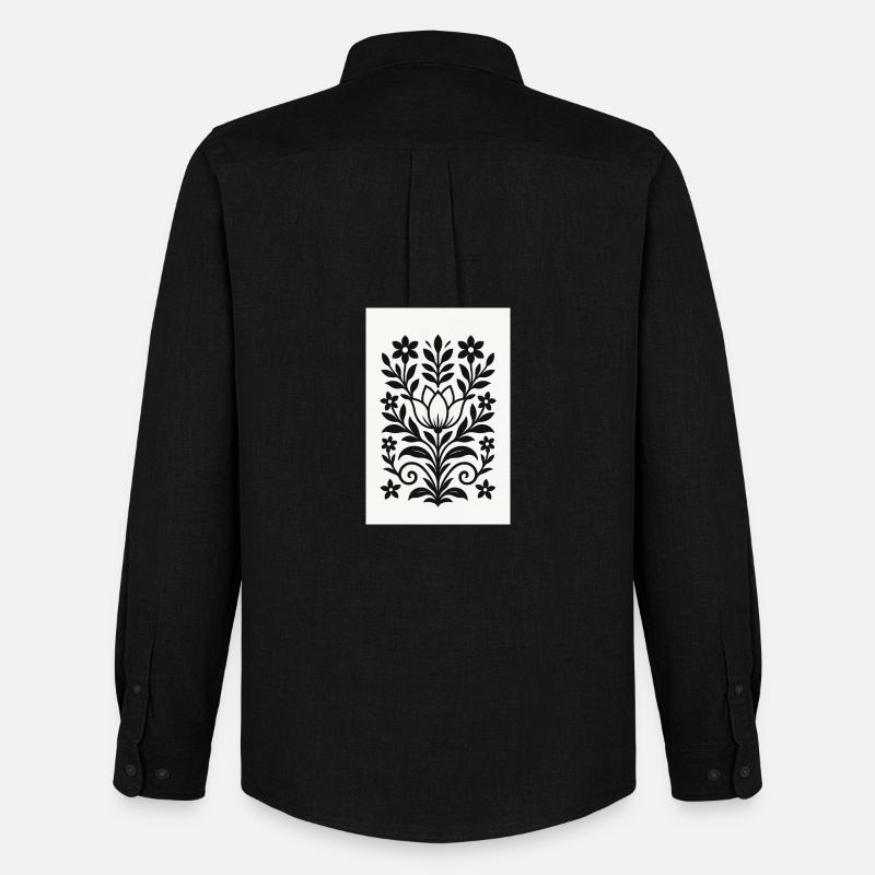 RayPay Eclipse - Männer Oxford Hemd von Stanley/Stella - Schwarz