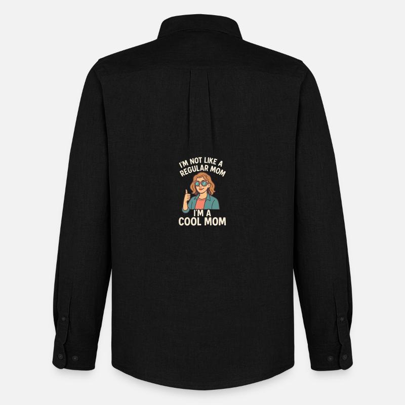 I’m Not Like a Regular Mom - Männer Oxford Hemd von Stanley/Stella - Schwarz