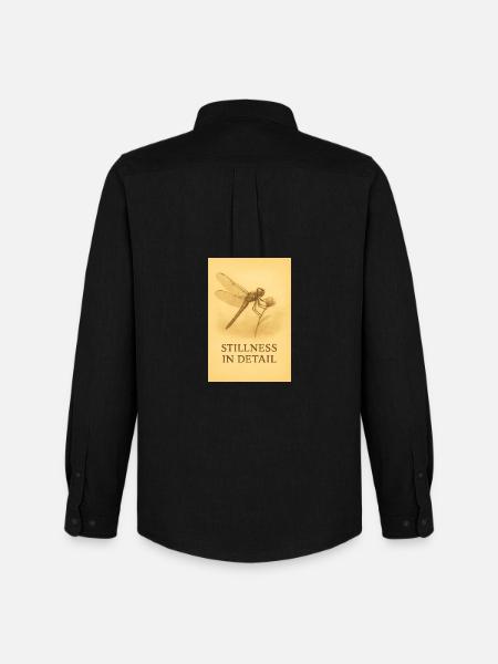 Silence dans les détails, Libellule. - Chemise Oxford homme Stanley/Stella - noir