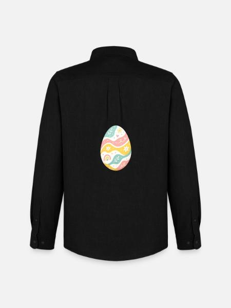 Pastel Easter Egg Pattern - Men's Oxford Shirt by Stanley/Stella - black