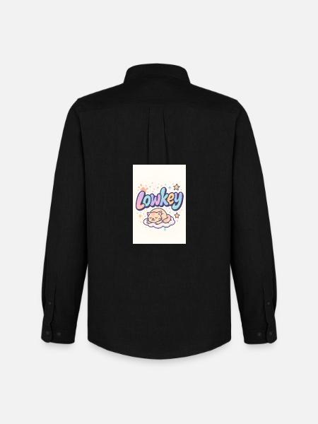 Lowkey Cat Dream Cloud - Men's Oxford Shirt by Stanley/Stella - black
