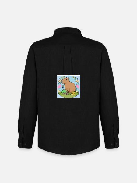 Easter capybara - Men's Oxford Shirt by Stanley/Stella - black