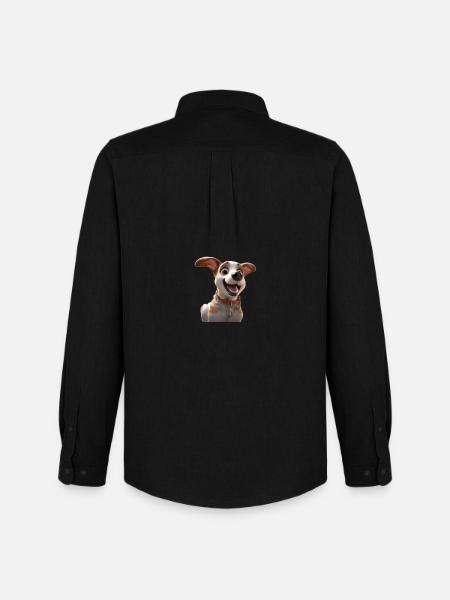 Joyeuse Animation Dog - Chemise Oxford homme Stanley/Stella - noir