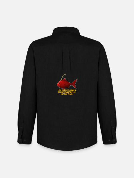 Fish morello cherries - Men's Oxford Shirt by Stanley/Stella - black