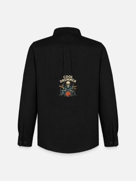 Cool Drummer - Men's Oxford Shirt by Stanley/Stella - black