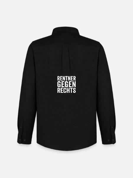 Pensioners Against Right Design - Men's Oxford Shirt by Stanley/Stella - black