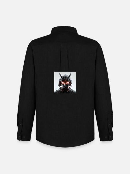 Digital Samurai Futuristic Maskerade - Men's Oxford Shirt by Stanley/Stella - black