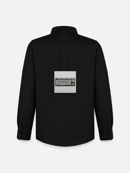 Minimalist Keyboard - Men's Oxford Shirt by Stanley/Stella - black