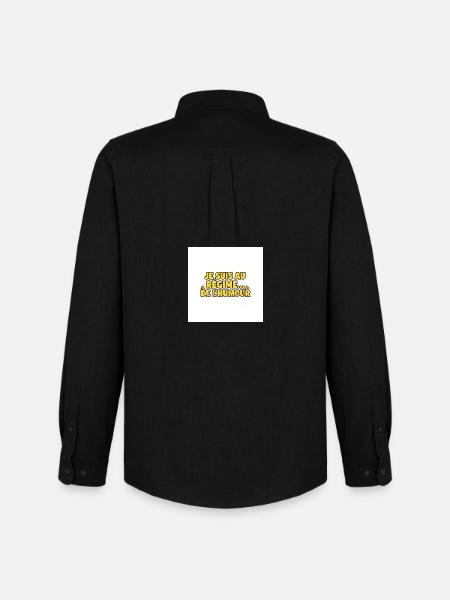 I'm on a humorous diet - Men's Oxford Shirt by Stanley/Stella - black