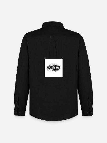 North White Graffiti Flash - Men's Oxford Shirt by Stanley/Stella - black