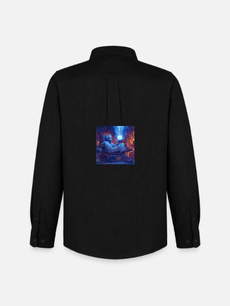 Mad Scientist - Men's Oxford Shirt by Stanley/Stella - black