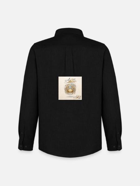 Zodiaque des écrevisses dorées - Chemise Oxford homme Stanley/Stella - noir