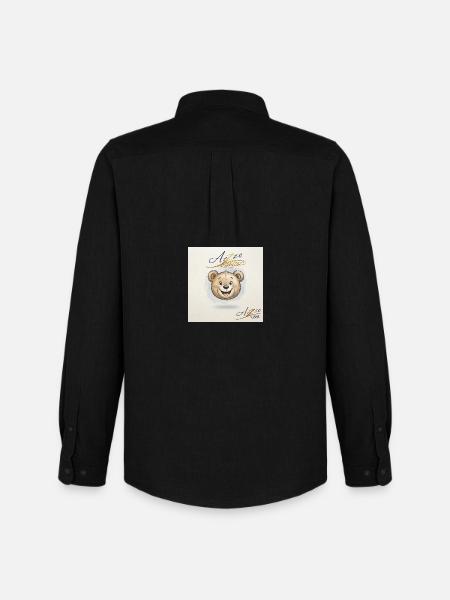 Sourire d’ours - Chemise Oxford homme Stanley/Stella - noir