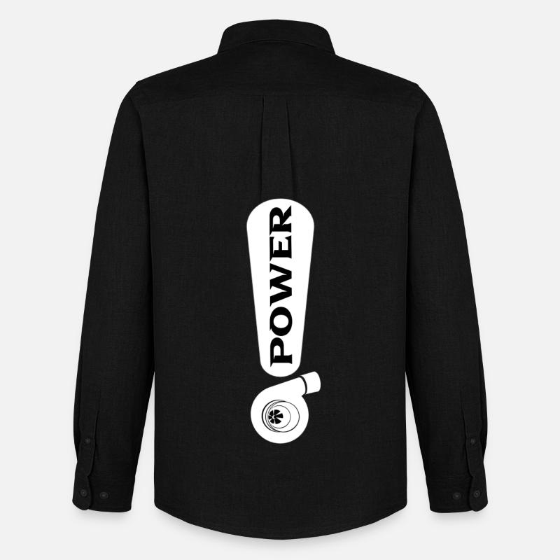 Turbo - Männer Oxford Hemd von Stanley/Stella - Schwarz