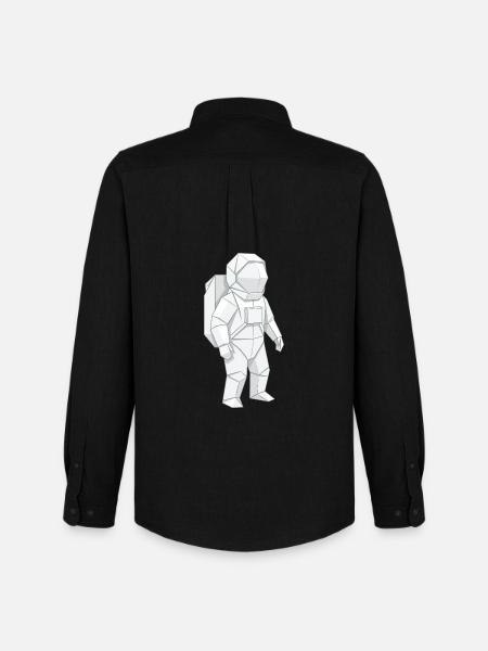 Astronaut Shirt for Space Fans - Men's Oxford Shirt by Stanley/Stella - black