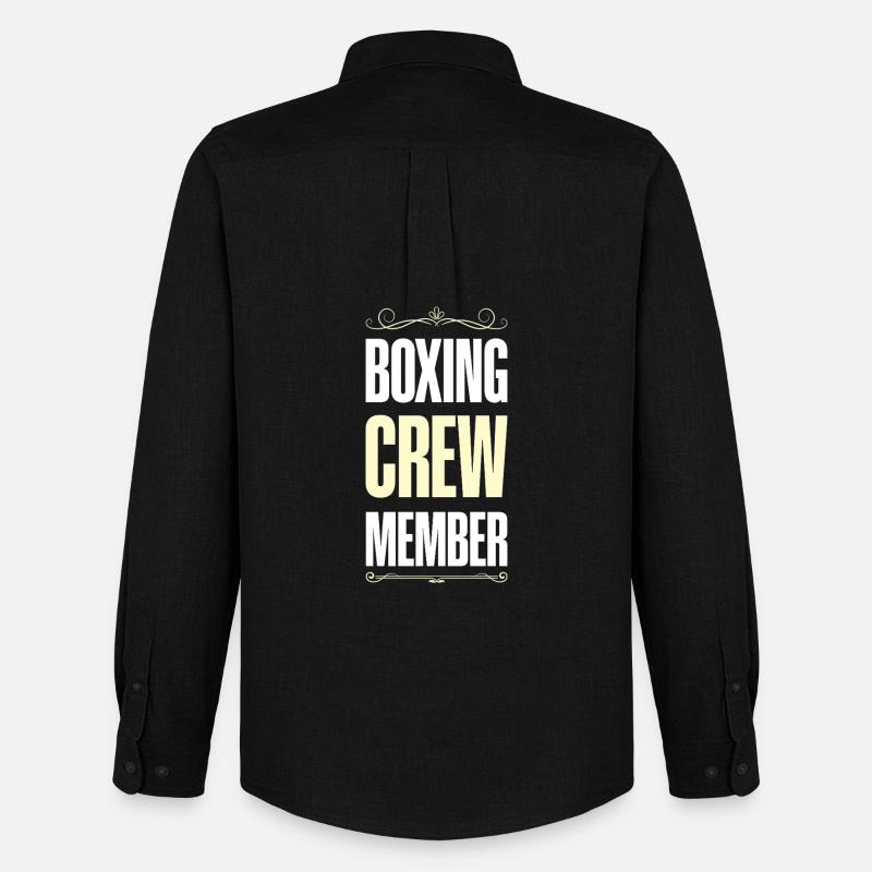 Boxing Crew - Männer Oxford Hemd von Stanley/Stella - Schwarz