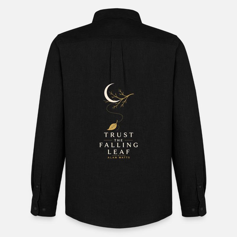 Falling Leaf Trust - Männer Oxford Hemd von Stanley/Stella - Schwarz
