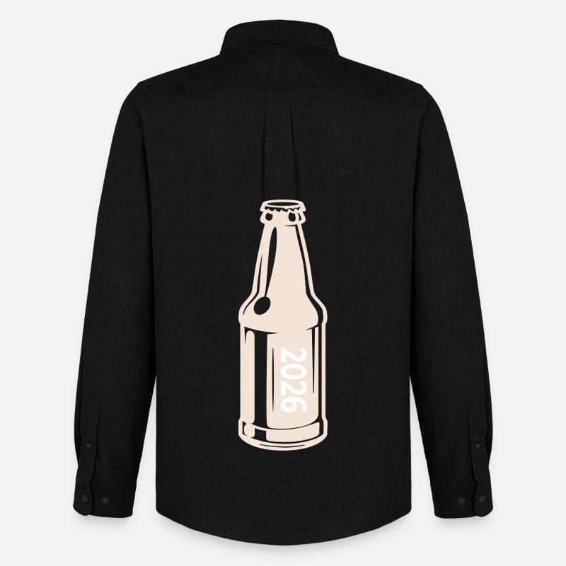 Bier 2026 Bierflasche - Männer Oxford Hemd von Stanley/Stella - Schwarz