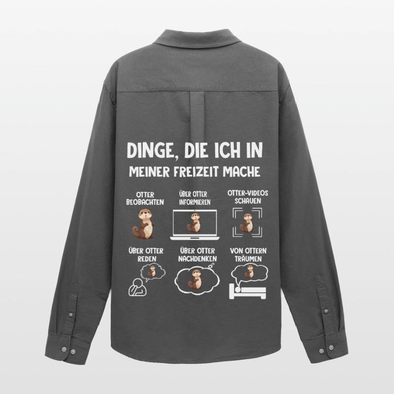 Dinge Die Ich In Meiner Freizeit Mache OTTER Männer Oxford Hemd von Stanley/Stella