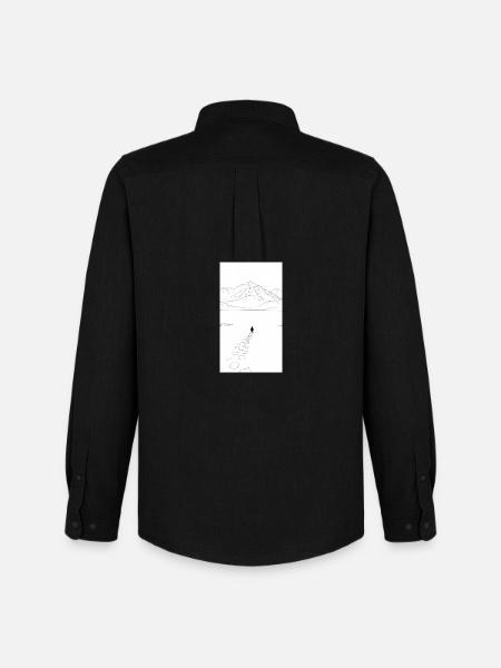 Solitary walk to the mountains - Men's Oxford Shirt by Stanley/Stella - black