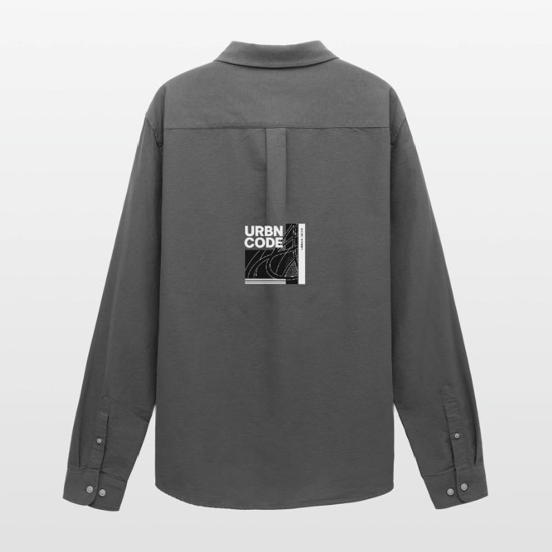Conception de lignes de code urbain Chemise Oxford homme Stanley/Stella