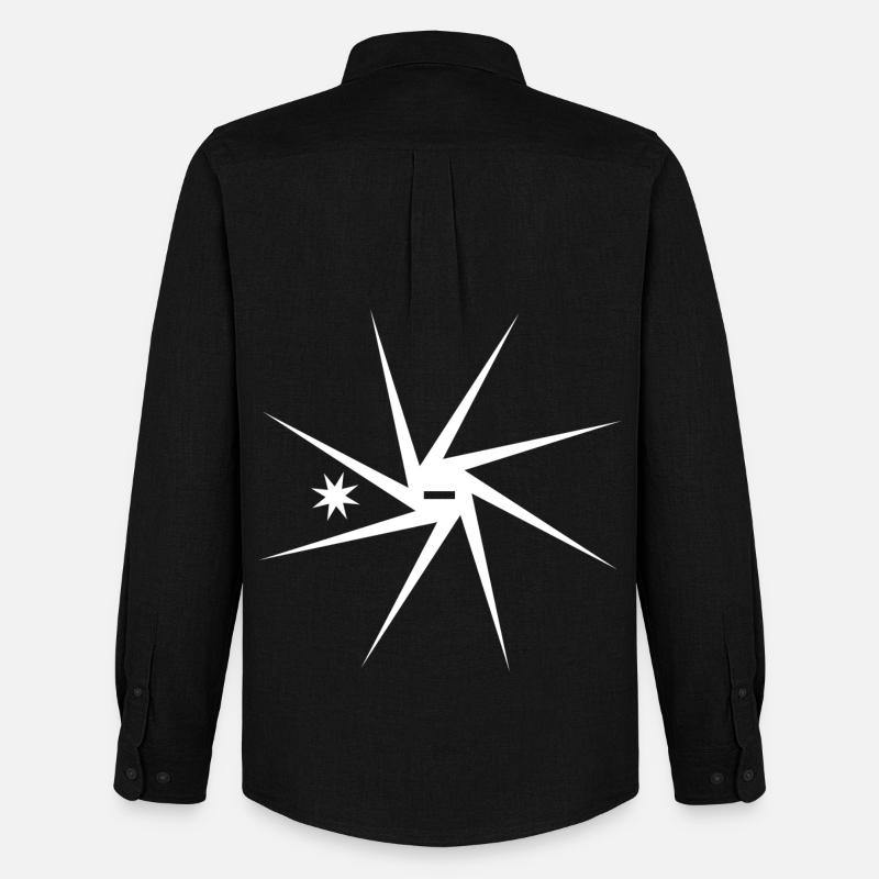 Il povero uccello - Stanley/Stella Camicia Oxford uomo - nero