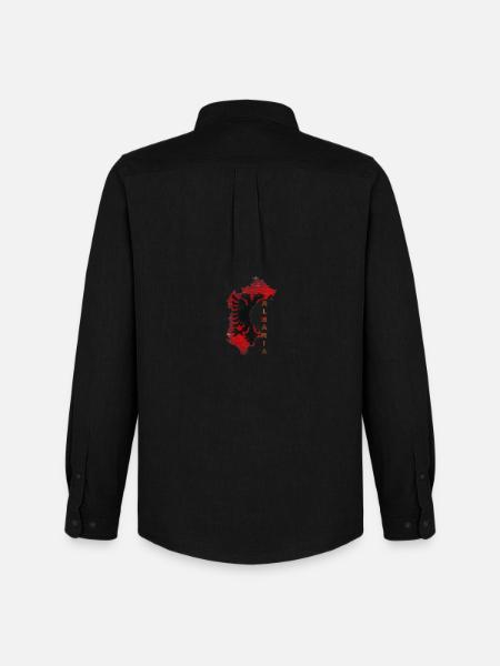 Albania - Men's Oxford Shirt by Stanley/Stella - black