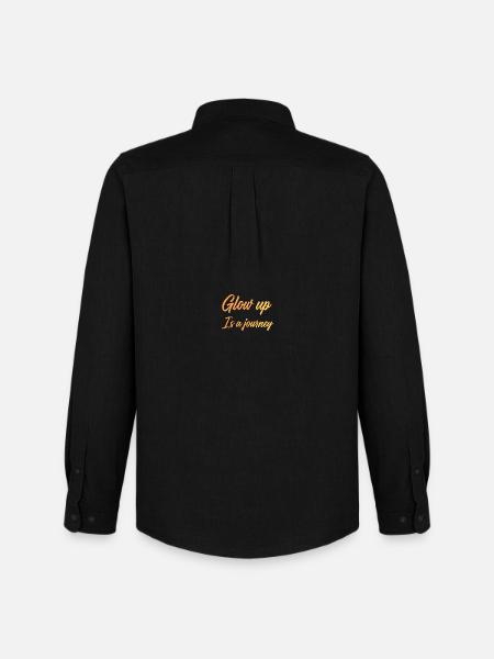 Glow up is a journey - Men's Oxford Shirt by Stanley/Stella - black
