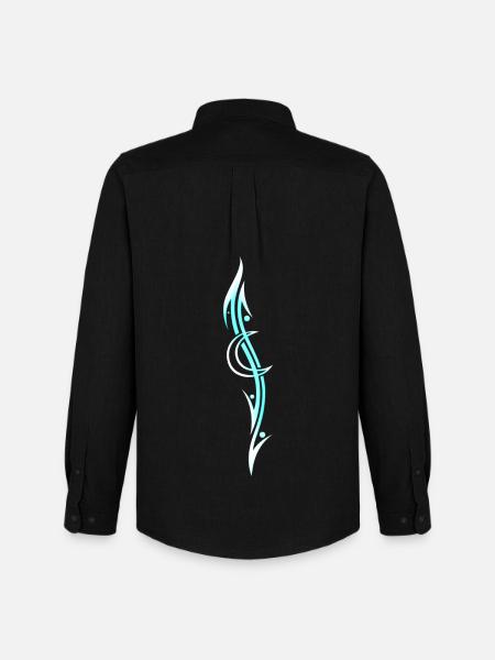 Moon Tribal Tattoo - Men's Oxford Shirt by Stanley/Stella - black