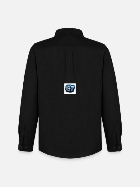 Neon Robo Number 67 - Men's Oxford Shirt by Stanley/Stella - black
