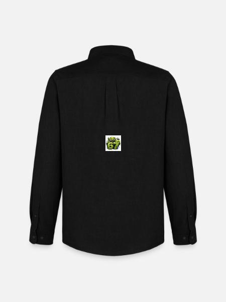 Green Slime Monster 67 - Men's Oxford Shirt by Stanley/Stella - black