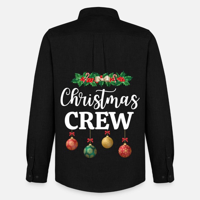 Weihnachts-Crew - Männer Oxford Hemd von Stanley/Stella - Schwarz