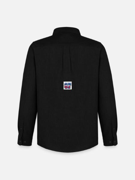 67 Patriotic Number - Men's Oxford Shirt by Stanley/Stella - black