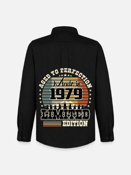 Édition limitée 1979 - Chemise Oxford homme Stanley/Stella - noir