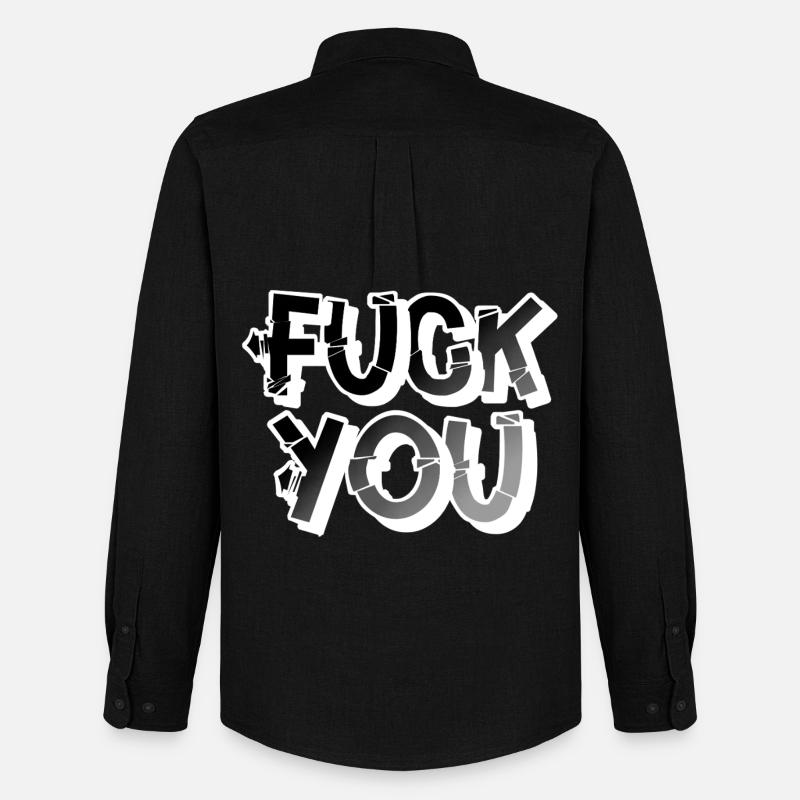 Vaffanculo - Stanley/Stella Camicia Oxford uomo - nero