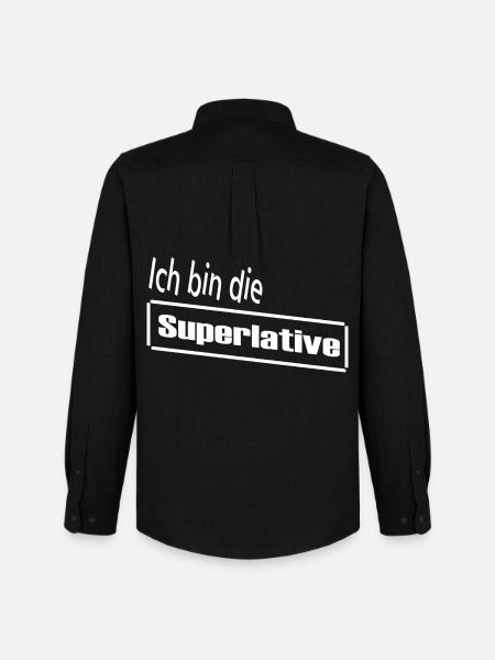 I am the Superlative / Statement / Saying - Men's Oxford Shirt by Stanley/Stella - black