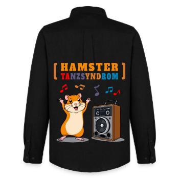 Hamster Dance Syndrome - Men's Oxford Shirt by Stanley/Stella - black - Back - AI Model Male 185 dark (185cm)