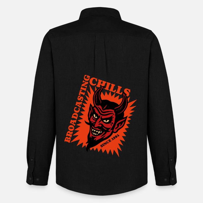 Broadcasting Chills - Devil - Teufel - Männer Oxford Hemd von Stanley/Stella - Schwarz