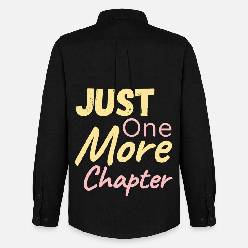 Just One More Chapter - Männer Oxford Hemd von Stanley/Stella - Schwarz