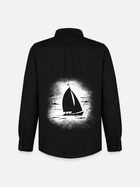 Sailing - Sailboat - Men's Oxford Shirt by Stanley/Stella - black