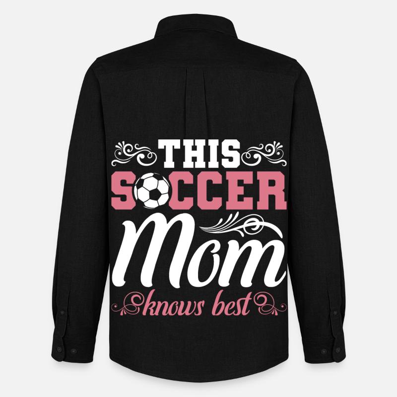 Fußball Mama - Männer Oxford Hemd von Stanley/Stella - Schwarz