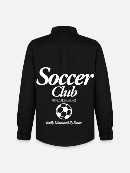 Soccer Club - Men's Oxford Shirt by Stanley/Stella - black