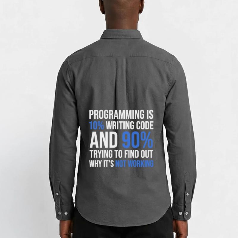 Code Debugging Humor T-Shirt Design Männer Oxford Hemd von Stanley/Stella