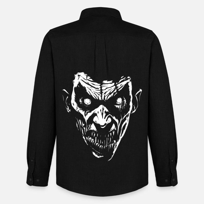 Vampir - Männer Oxford Hemd von Stanley/Stella - Schwarz