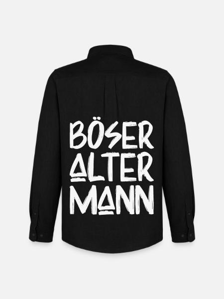 Böser Alter Mann - Männer Oxford Hemd von Stanley/Stella - Schwarz