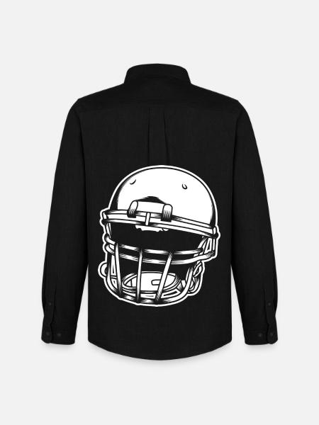 Football Helmet - Men's Oxford Shirt by Stanley/Stella - black